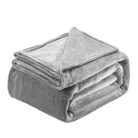VEVOR King Size Blanket, 108 x 90 inches, Lightweight and Fuzzy Throw Blanket for Bed, Cozy Grey King Blanket for All Season