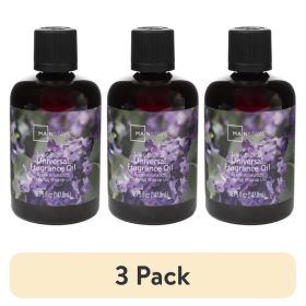 (3 pack) Universal Fragrance Oil, Lilac Breeze, 5 fl oz, for use with Fragrance Oil Diffusers, Fragrance Warmers, Potpourri