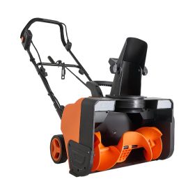 Electric Snow Blower, 20 inch 15A Corded Snow Thrower with Dual LED Headlights & 180° Rotating Chute, 25FT Throwing Distance, 12" Depth Clearing