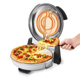 VEVOR Pizza Oven, 12 in Electric Pizza Maker, 1200W Electric Pizzas Cooker with Cordierite Stone, 5-Mode Temperature Control