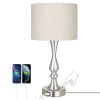 Touch Control Table Lamp 3 Way Dimmable with 2 USB Ports for Living Room;  Bedroom;  Bulb Include