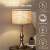 Touch Control Table Lamp 3 Way Dimmable with 2 USB Ports for Living Room;  Bedroom;  Bulb Include