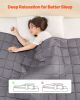 Weighted Blanket, 25 lbs, 80 x 87 in King Size, Soft 100% Cotton Heavy Blanket with Glass Beads, Breathable Material