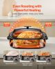 Roaster Oven, 18QT Fast-Cooking Turkey Roaster, 150-450 Fahrenheit Adjustable Temp Turkey Oven with Self-Basting Lid, Removable Pan and Rack