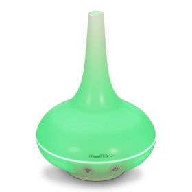 1Pc 200ml Cool Mist Humidifier Ultrasonic Aroma Essential Oil Diffuser With 7 Color LED Lights Waterless Auto Off For Office Home Room Study Yoga (Option: White)