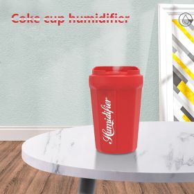 1pc Coke Cup Shaped Humidifier; Cool Mist Humidifier; Bedroom Humidifier (Color: Red)