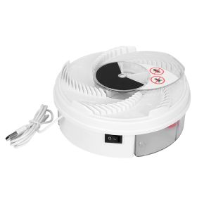 USB Powered Electric Fly Trap Automatic Flycatcher Rotating Fly Pest Repellent Tool For Home Kitchen Restaurant (Option: White)
